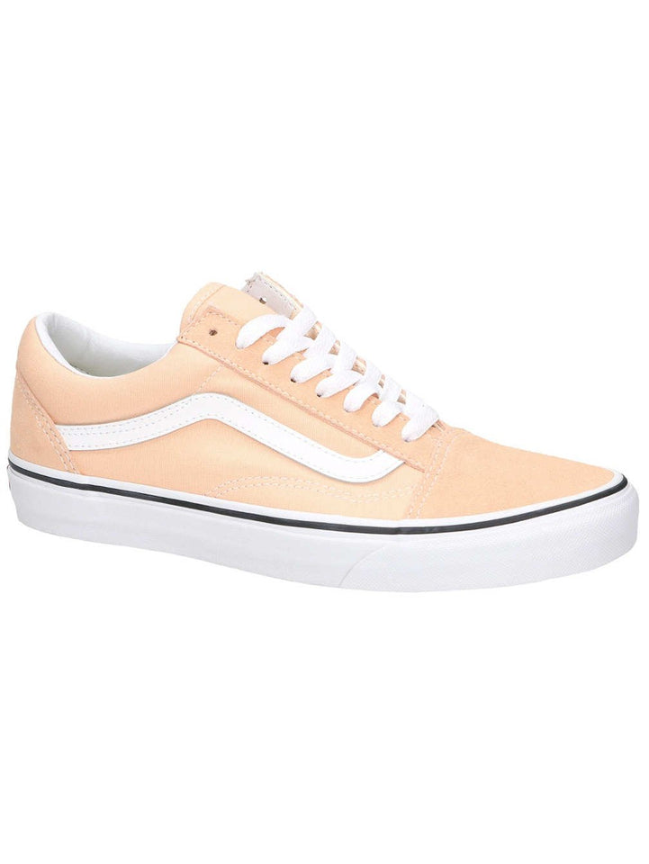 Vans Old Skool Classic - Zapatillas de Skate Unisex, Bleached Apricot/True White, 10 Women/8.5 Men
