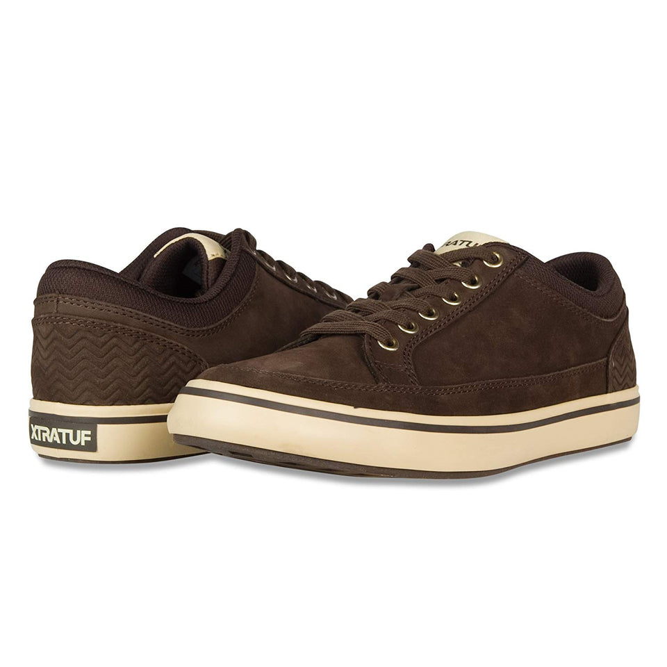 XTRATUF Chumrunner 22401 - Zapatos de piel de nobuk para hombre, color café