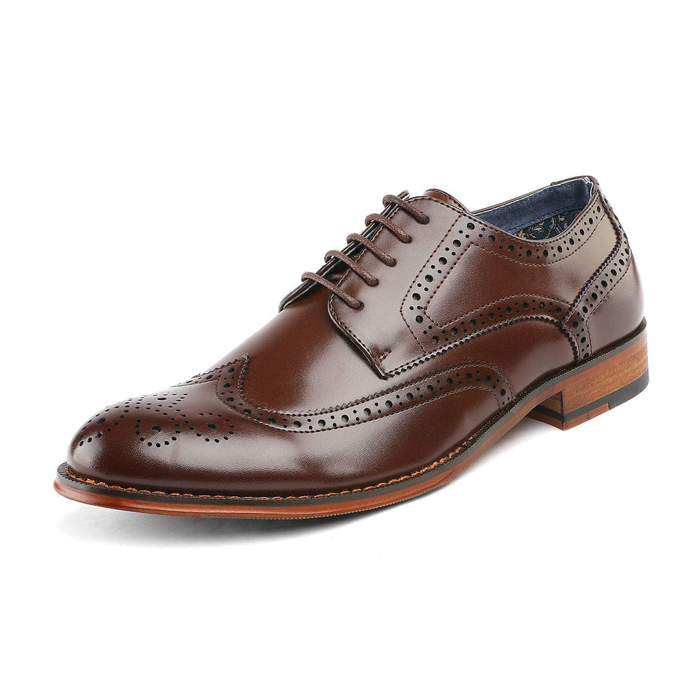 Bruno Marc Zapatos de Oxfords Cordones para Hombres